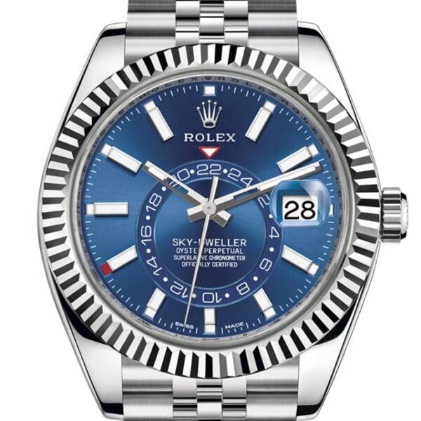 ROLEX SKY DWELLER BLUE DIAL JUBILEE MEN'S WATCH AUTOMATIC