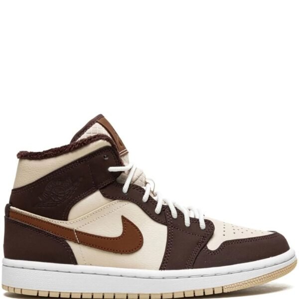 Jordan 1 Mid Brown Basalt Oatmeal Mocha