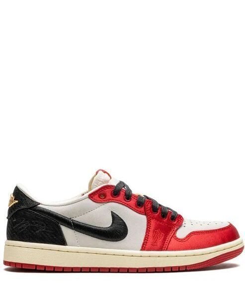 Air Jordan 1 Low x Trophy Room Sail and Varsity Red