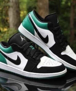 Branded Aj 1 Low Black Mystic Green Shoes For Men's