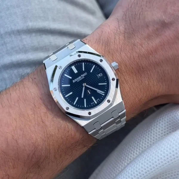 Audemars Piguet AP Royal Oak Silver Blue Metal