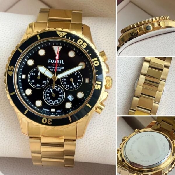 Fossil Fb 03 Gold Metal Watch
