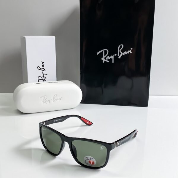 RAYBAN BLACK GREEN 3575