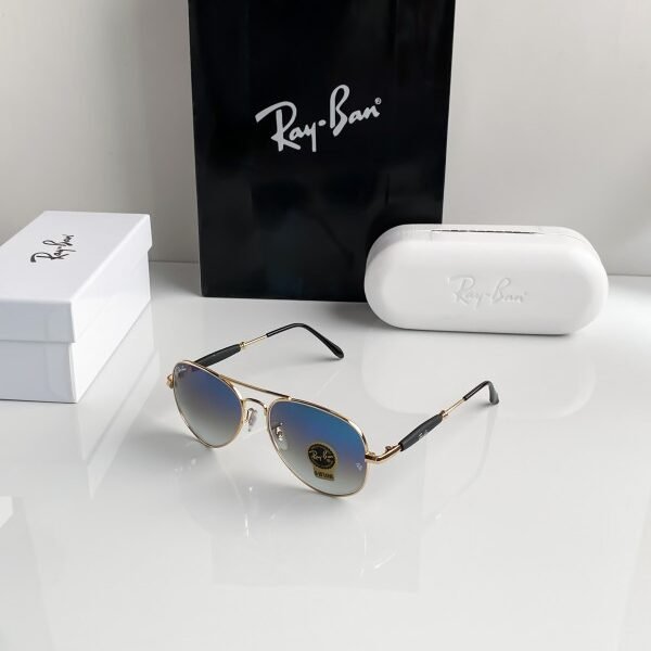Rayban gold blue shade 3517
