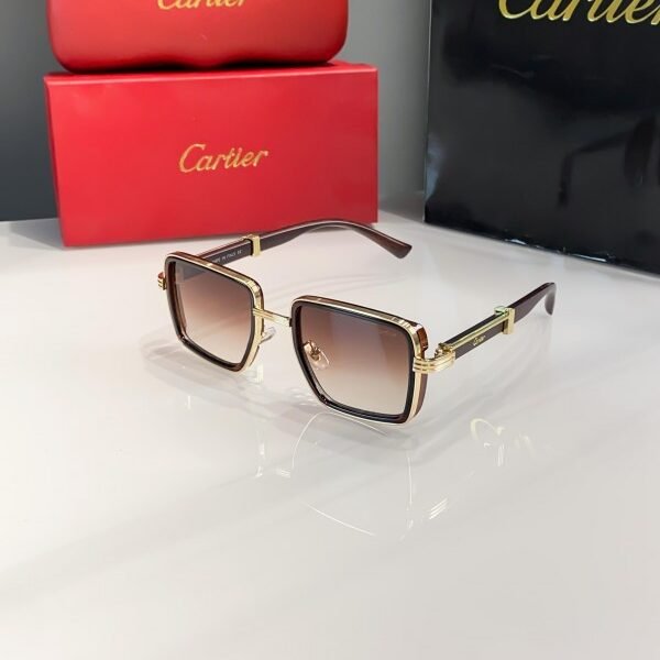 Cartier Brown Shaded 04725 Sunglasses