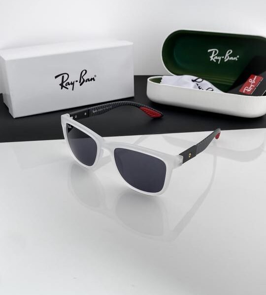 RAYBAN WHITE BLACK 8342