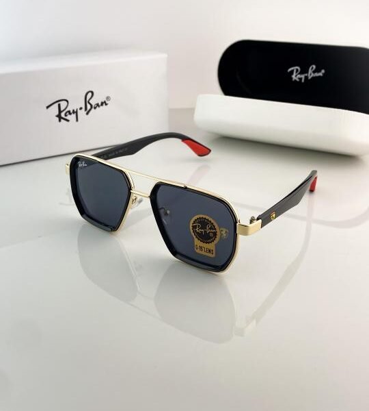 RAYBAN GOLD BLACK 10