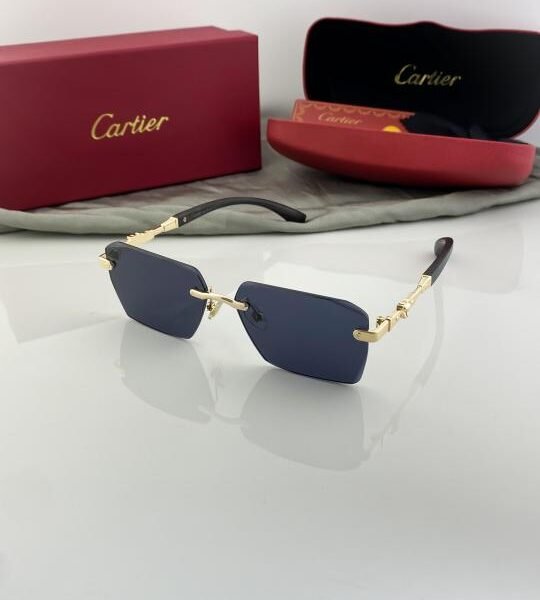 Cartier Gold Black 3072 Sunglasses