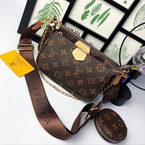LOUIS VUITTON POCHETE 3 IN 1 COFEE WITH BOX (LV-1167)