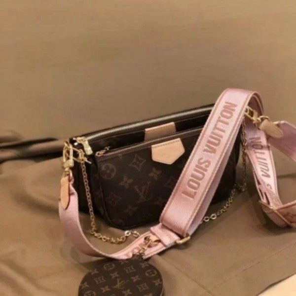 LOUIS VUITTON POCHETE 3 IN 1 PINK WITH BOX (LV-1147)
