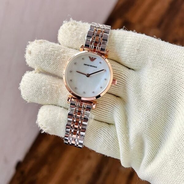 EMPORIO ARMANI DIAMOND WHITE LEDIES WATCH