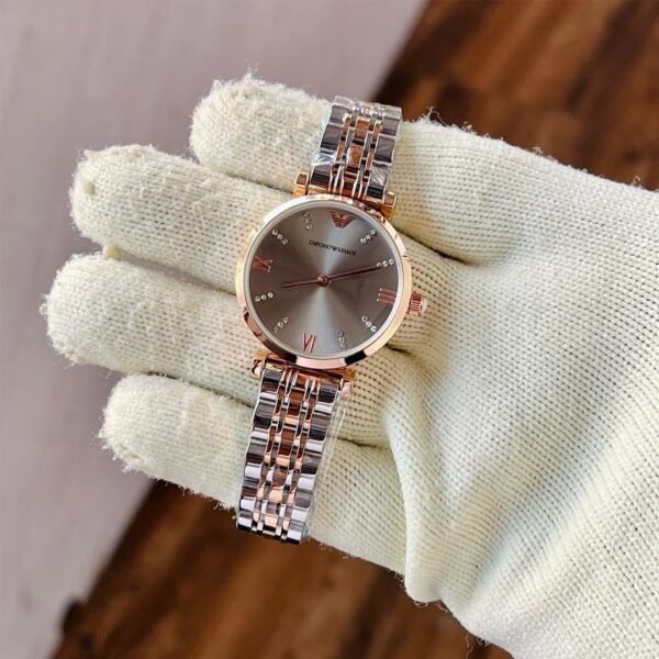 EMPORIO ARMANI GREY DIAL LEDIES WATCH
