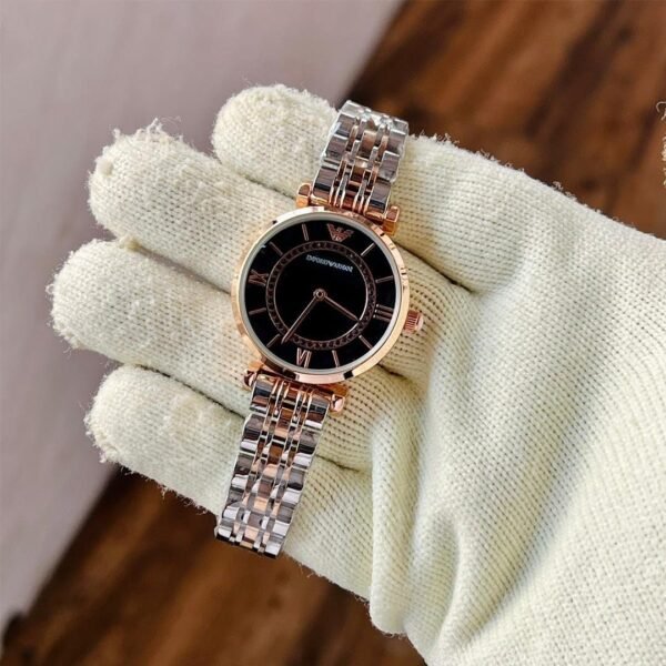 EMPORIO ARMANI BLACK LEDIES WATCH